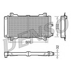 DRM10014 DENSO Радиатор, охлаждение двигателя