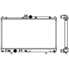 3321-1021 SAKURA  Automotive Радиатор, охлаждение двигателя