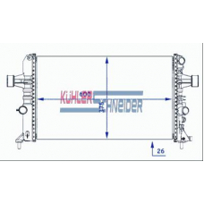 0600521 KUHLER SCHNEIDER Радиатор, охлаждение двигател