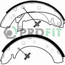 5001-0513 PROFIT Комплект тормозных колодок