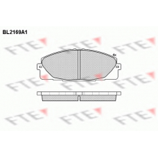 BL2169A1 FTE Комплект тормозных колодок, дисковый тормоз