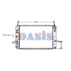 090960N AKS DASIS Радиатор, охлаждение двигателя