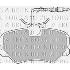 BBP1608 BORG & BECK Комплект тормозных колодок, дисковый тормоз