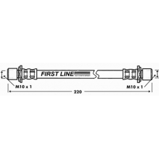 FBH7330 FIRST LINE Тормозной шланг