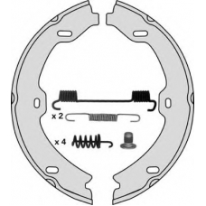 M872R MGA Комплект тормозных колодок, стояночная тормозная с