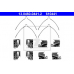 13.0460-0441.2 ATE Комплектующие, колодки дискового тормоза