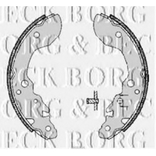 BBS6304 BORG & BECK Комплект тормозных колодок