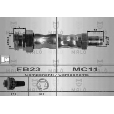 8567 Malo Тормозной шланг