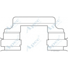 KIT578 APEC Комплектующие, тормозные колодки