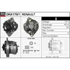 DRA1791 DELCO REMY Генератор