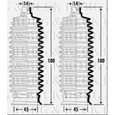 BSG3326 BORG & BECK Пыльник, рулевое управление