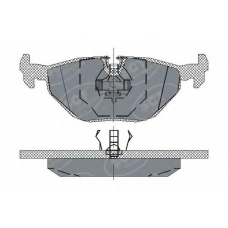 SP 170 SCT Комплект тормозных колодок, дисковый тормоз