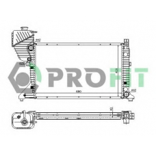 PR 3546A4 PROFIT Радиатор, охлаждение двигателя