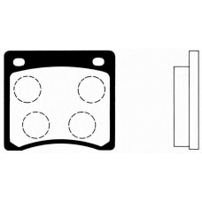 J PA-402AF JAPANPARTS Комплект тормозных колодок, дисковый тормоз