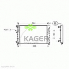31-2391 KAGER Радиатор, охлаждение двигателя
