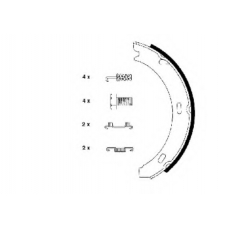 8DA 355 050-301 HELLA PAGID Комплект тормозных колодок, стояночная тормозная с