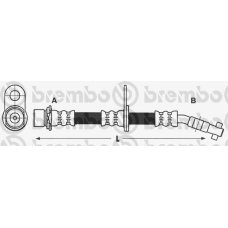 T 83 010 BREMBO Тормозной шланг