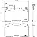 8DB 355 014-731 HELLA PAGID Комплект тормозных колодок, дисковый тормоз