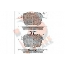 RB2098 R BRAKE Комплект тормозных колодок, дисковый тормоз