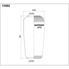 3713 Airtech Кожух пневматической рессоры