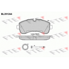 BL2012A4 FTE Комплект тормозных колодок, дисковый тормоз
