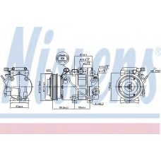 890151 NISSENS Компрессор, кондиционер