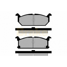 PA466 BRAKE ENGINEERING Комплект тормозных колодок, дисковый тормоз