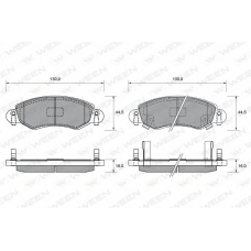 151-1854 WEEN Комплект тормозных колодок, дисковый тормоз