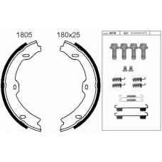 01805K BSF Комплект тормозных колодок, стояночная тормозная с
