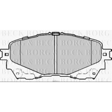 BBP2411 BORG & BECK Комплект тормозных колодок, дисковый тормоз