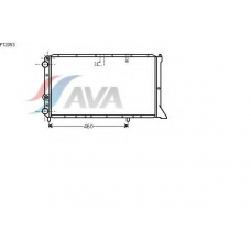 FT2053 AVA Радиатор, охлаждение двигателя