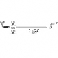 01.40289 MTS Труба выхлопного газа