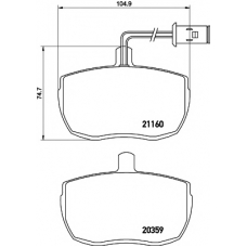 8DB 355 005-831 HELLA PAGID Комплект тормозных колодок, дисковый тормоз