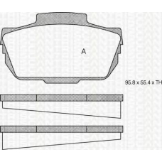 8110 65601 TRIDON Brake pads - front