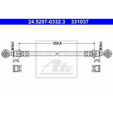 24.5297-0332.3 ATE Тормозной шланг