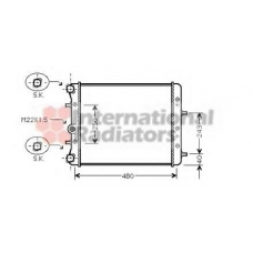 76002005 VAN WEZEL Радиатор, охлаждение двигателя