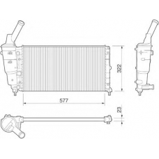 350213176000 MAGNETI MARELLI Радиатор, охлаждение двигателя