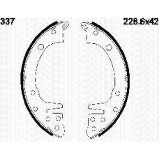 8100 42337 TRISCAN Комплект тормозных колодок