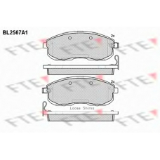 BL2567A1 FTE Комплект тормозных колодок, дисковый тормоз