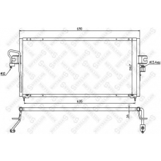 10-45323-SX STELLOX Конденсатор, кондиционер