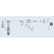 85052 FAE Комплект проводов зажигания