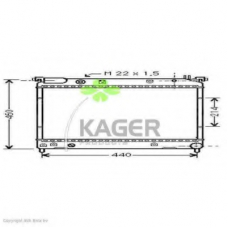 31-3487 KAGER Радиатор, охлаждение двигателя