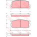 GDB214 TRW Комплект тормозных колодок, дисковый тормоз