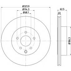 MDC2615 MINTEX Тормозной диск