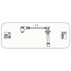 JP121 JANMOR Комплект проводов зажигания