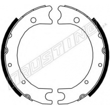 115.312 TRUSTING Комплект тормозных колодок, стояночная тормозная с