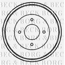 BBR7082 BORG & BECK Тормозной барабан