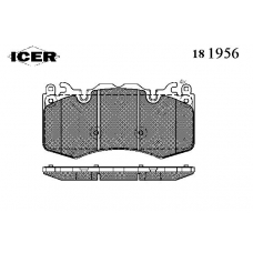 181956 ICER Комплект тормозных колодок, дисковый тормоз