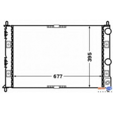 8MK 376 766-551 HELLA Радиатор, охлаждение двигателя