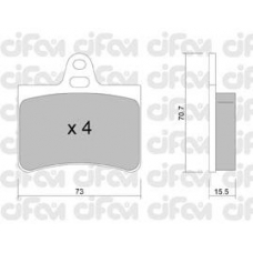 822-333-0 CIFAM Комплект тормозных колодок, дисковый тормоз